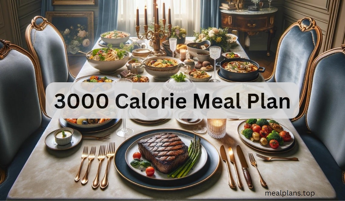 3000 calorie meal plan